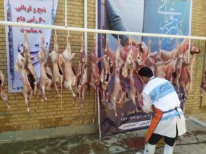 توزیع ۱۵ هزار کیلو گوشت قربانی میان نیازمندان ایلام