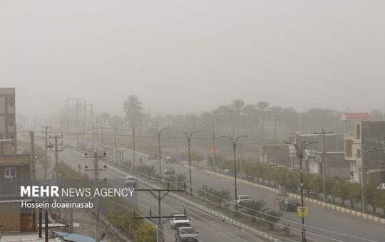 سرعت باد در «نیر» به ۷۳ کیلومتر بر ساعت رسید