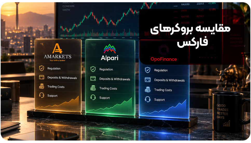 مقایسه آمارکتس، آلپاری و اپوفایننس | کدام بروکر برای ایرانیان مناسب‌تر است؟